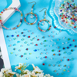 5 нить гальваника стеклянные бусины нити&nbsp;EGLA-LT0001-03C