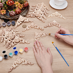 30шт. декоративная наклейка на дверцу шкафа из каучукового дерева&nbsp;FIND-WA0001-01