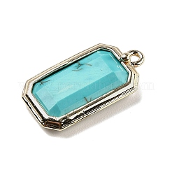 Синтетические бирюзовые подвески&nbsp;G-U019-04G-09