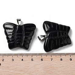 Резные подвески из натурального обсидиана&nbsp;G-B067-01F