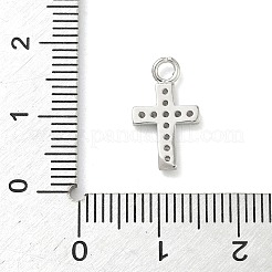 Латунные микропаве прозрачные подвески с фианитом&nbsp;LS-KK-H528-09A-P