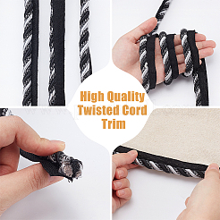 Отделка шнуром из полиэстера длиной 12.5 м&nbsp;OCOR-WH0105-005B