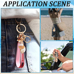 5шт 5 стиля брелок из сплава акрила&nbsp;KEYC-SP0001-10