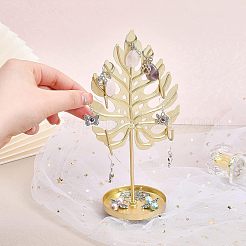 Подставки для железных серег с круглым подносом&nbsp;EDIS-WH0016-018B