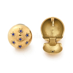 Серьги-кольца из нержавеющей стали 304 со стразами EJEW-M041-01G-04