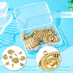 10 шт. 5 стиля подвески из нержавеющей стали 304&nbsp;STAS-TA0003-11