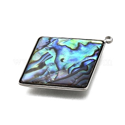 Подвески из натуральной ракушки пауа из нержавеющей стали 304&nbsp;X-STAS-Z125-01D-P