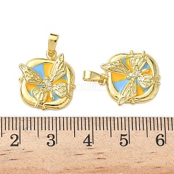 Латунные микро проложить кубического циркония подвески&nbsp;KK-I371-34G-02