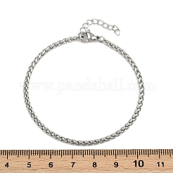Браслеты-цепочки из нержавеющей стали 304 для унисекс&nbsp;BJEW-K282-01B-P