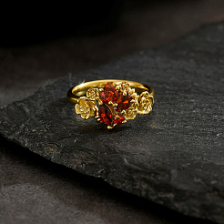 Кольца для женщин с латунным паве из кубического циркония&nbsp;VD2246-4