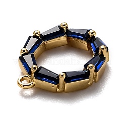 Латунные микропаве прозрачные подвески с фианитом&nbsp;KK-B028-04G-B