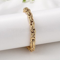 Браслеты-цепочки из нержавеющей стали 304&nbsp;BJEW-P351-01B-G