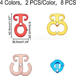 8 шт. 4-цветный алюминиевый сплав&nbsp;TOOL-FH0001-17