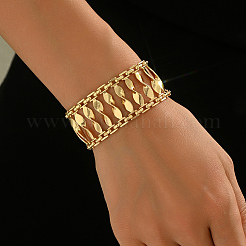 Браслеты-цепочки из винтажного сплава с волнообразным узором для женщин&nbsp;JK6002