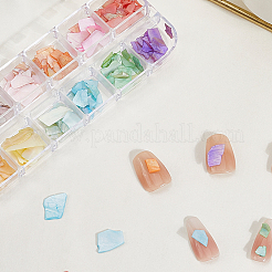 1 набор из 12 сетчатых наггетсов в виде ракушек-морских ушек для нейл-арта для женщин и девочек&nbsp;MRMJ-SP0001-06