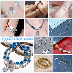 Круглые разделительные бусины из нержавеющей стали 304&nbsp;STAS-UN0058-86B-P