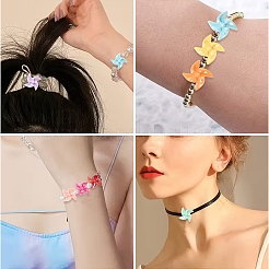 30шт УФ-покрытие непрозрачные акриловые бусины&nbsp;OACR-YW0004-16