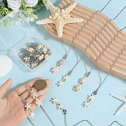 12 шт. 2 стиля синтетические бирюзовые подвески для потолочного вентилятора удлинители цепи&nbsp;HJEW-CP00005