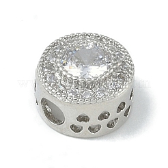 Покрытие стойки латунь микропаве прозрачные кубические циркониевые бусины&nbsp;KK-A220-05P