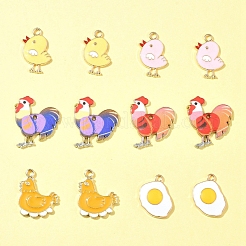 12шт 6 стиля подвески из сплава с эмалью&nbsp;FIND-FS0002-38