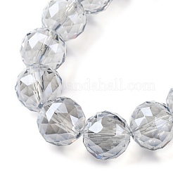 Прозрачные стеклянные бусины гальваническим пряди&nbsp;EGLA-N002-34E-F03