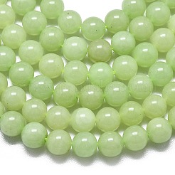Натуральный Malaysia нефритовые бусы пряди&nbsp;G-L645-A01-8mm-21