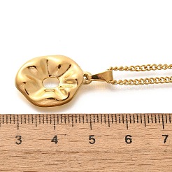 Летние пляжные ожерелья из нержавеющей стали 304 с подвеской в виде веревки и цепи для женщин&nbsp;LS-STAS-Z108-01G-05