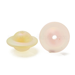 Прозрачное УФ-покрытие радужные переливающиеся акриловые бусины&nbsp;OACR-P015-08