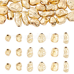 24шт 6 стиля латунные бусины&nbsp;KK-TA0002-34