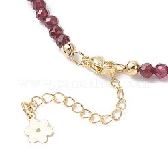 Ожерелья из натуральных смешанных камней с ограненными круглыми бусинами&nbsp;NJEW-JN05461