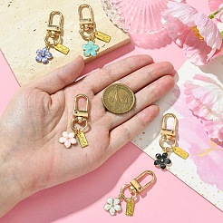 Подвесные украшения из сплава эмали&nbsp;HJEW-YW00002