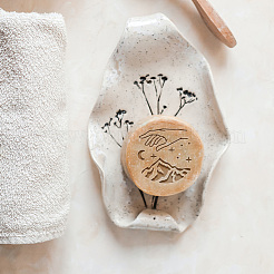 Прозрачные акриловые штампы для мыла с большими ручками DIY-WH0445-020