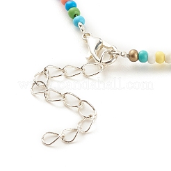 Колье из бисера&nbsp;X-NJEW-JN03825-01