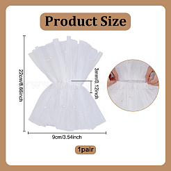 Длинные перчатки из блестящего кружева&nbsp;AJEW-WH0455-123