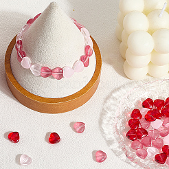 3 нить 3-х цветных прозрачных стеклянных бусин&nbsp;GLAA-PA0001-07