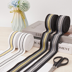 4.7 ярд плоская полиэстеровая полосатая эластичная широкая лента&nbsp;OCOR-GF0003-86B