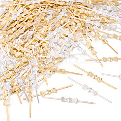 200 шт. 2-х цветные железные пряжки-бантики&nbsp;IFIN-TA0001-71