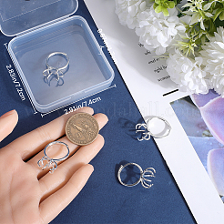 4 шт. латунная регулируемая кольцевая фурнитура&nbsp;KK-BBC0014-80S