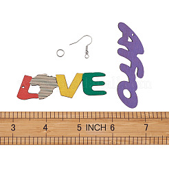Наборы для изготовления сережек в стиле слова своими руками&nbsp;DIY-TA0008-61