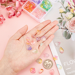 Гальванизируйте прозрачные стеклянные бусины&nbsp;EGLA-AR0001-04