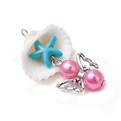 12 шт. подвески из ракушек&nbsp;PALLOY-JF03695-02