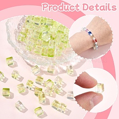 100 шт. прозрачные стеклянные бусины для выпечки&nbsp;DGLA-YW0001-35E