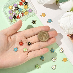 35шт 7 цвета сплава эмаль подвески&nbsp;ENAM-YW0006-67