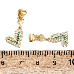 Латунные микро проложить кубического циркония подвески&nbsp;KK-C132-14G