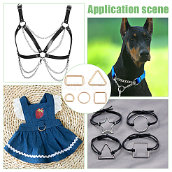 50 шт. 5-х видов железных пряжек&nbsp;IFIN-WR0001-12