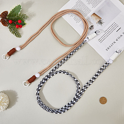 2 шт. 2-х цветные полиэстеровые ремешки для мобильных телефонов&nbsp;HJEW-GF0001-68B