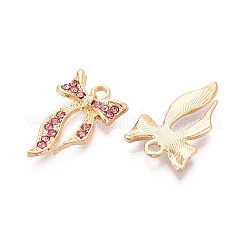 Подвески из сплава и страза&nbsp;PALLOY-T092-22G