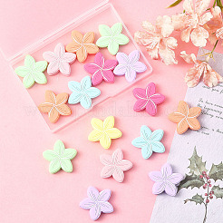 16 шт. цветочные бусины из пищевого силикона&nbsp;SIL-SC0002-98