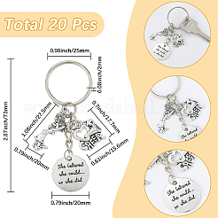 20шт. брелки из сплава&nbsp;KEYC-SC00008