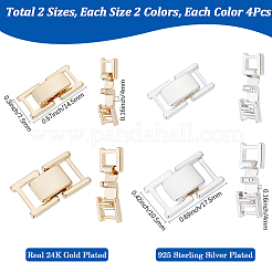 16 шт. 4 стиля латунных застежек для часового ремешка&nbsp;KK-SC0005-97